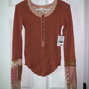 Burnt Orange Long Sleeve Top